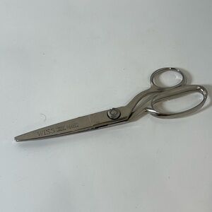Amazing Condition Vintage WISS Pinking Shears Scissors CC9 Chrome Heavy Duty, 9”